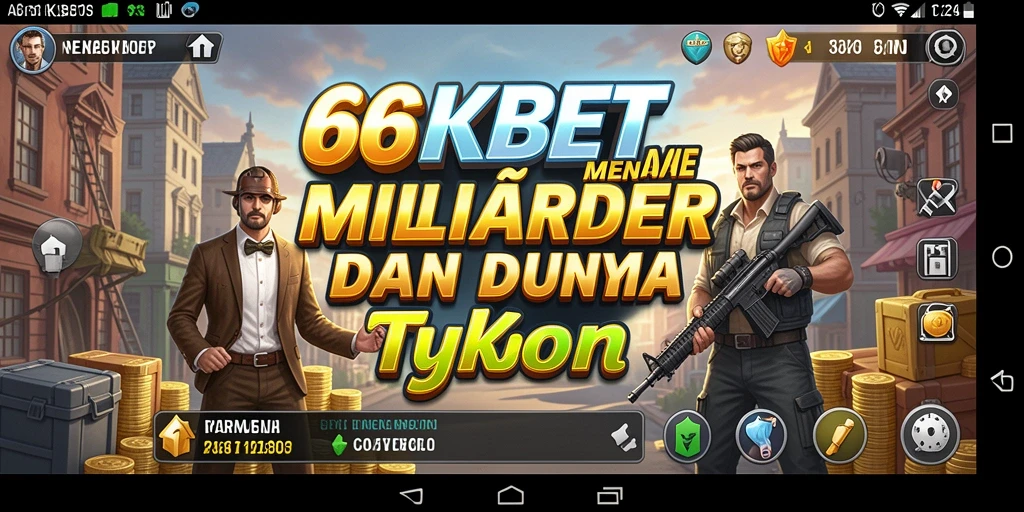 Tampilan gameplay menarik dari 66KBET dengan elemen Tycoon.