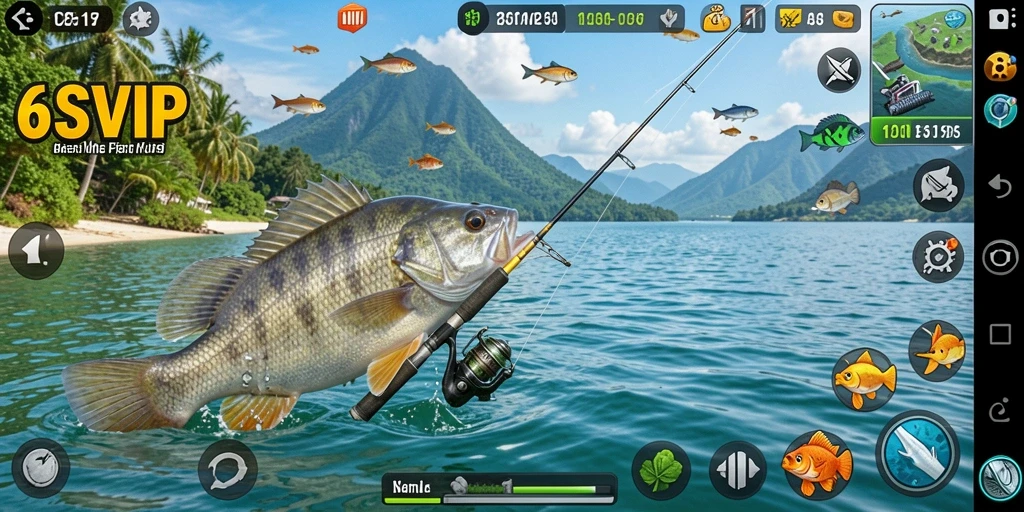 Gameplay 6SVIP menampilkan pengalaman memancing yang seru dan menantang.
