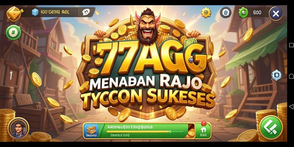 Screenshot gameplay Tycoon 77AG yang menarik dan interaktif.