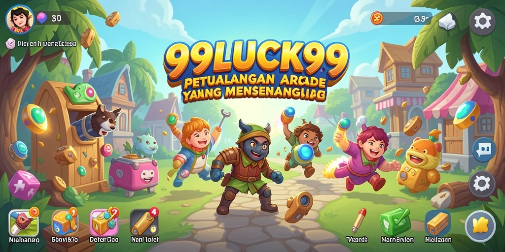 Screenshot gameplay 99LUCK99 menampilkan aksi seru dalam dunia arcade.
