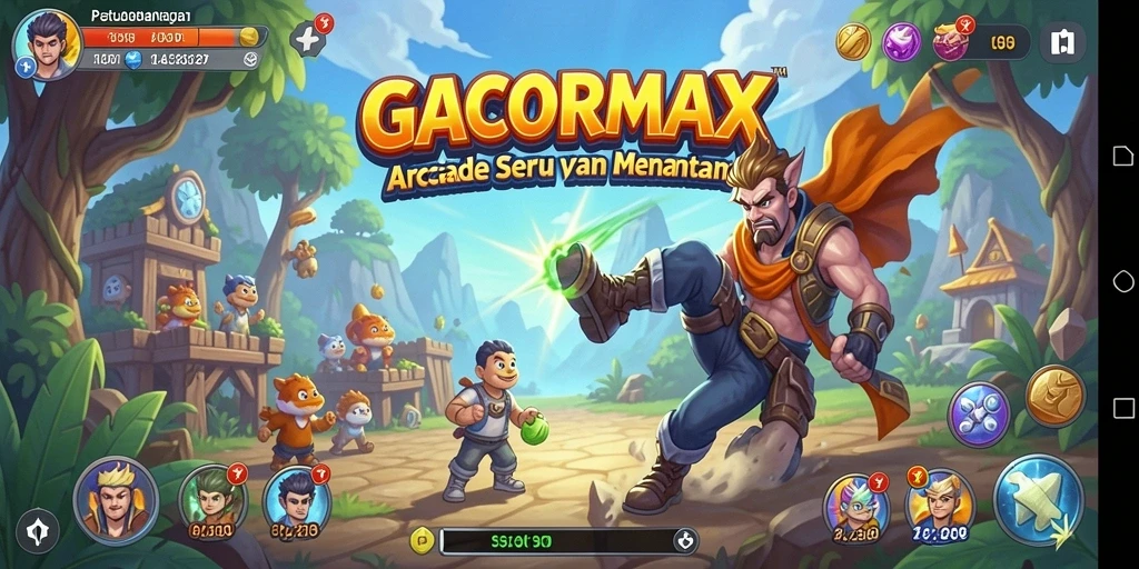 GACORMAX menampilkan gameplay seru dan penuh warna.