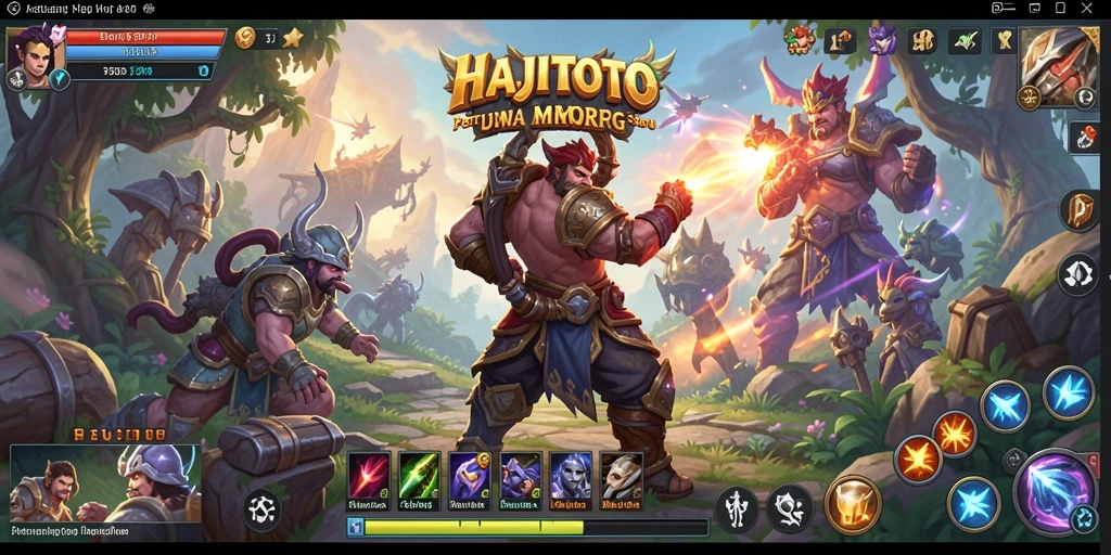 Tampilan gameplay HEJITOTO yang menampilkan aksi seru di dunia MMORPG.