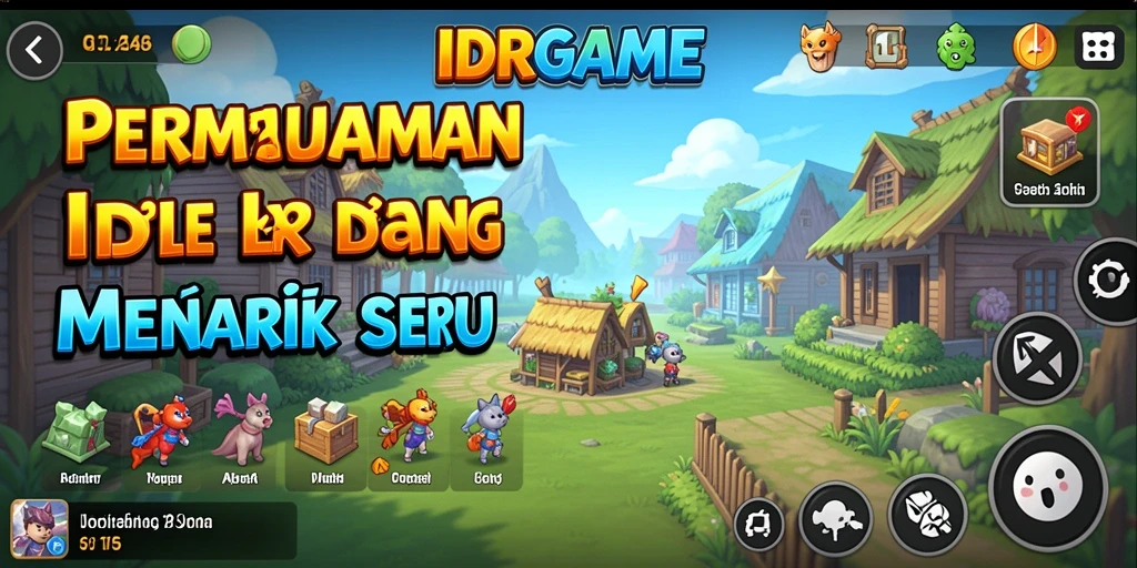 Screenshot IDRGAME menampilkan aktivitas gameplay yang menyenangkan dan santai.