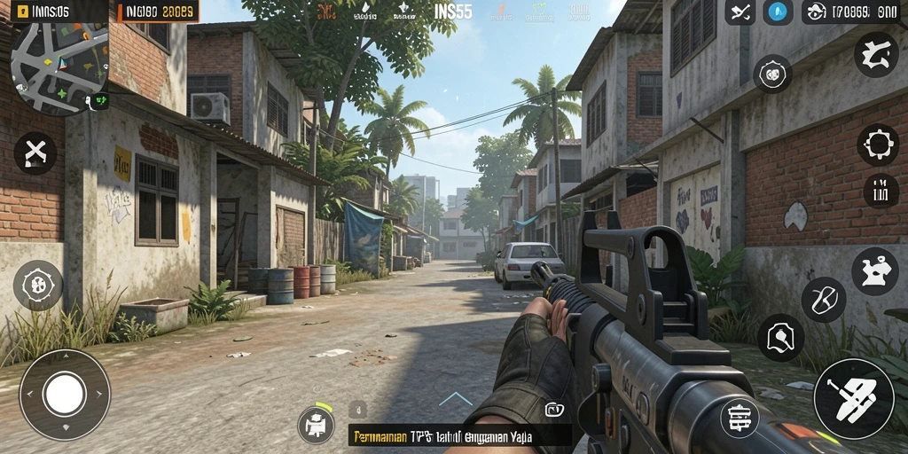Gambaran gameplay seru di INS55 yang penuh aksi.