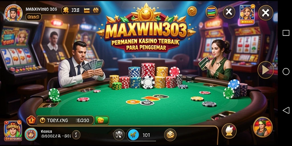 Tampilan gameplay <strong>MAXWIN303</strong> yang menarik dan interaktif dalam dunia kasino.