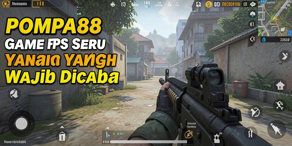 Tampilan gameplay intens di POMPA88 dengan aksi tembak-menembak.