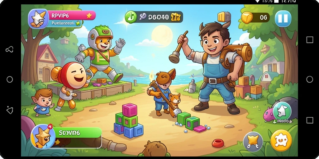 Tampilan gameplay seru dari RPVIP6 yang memukau.