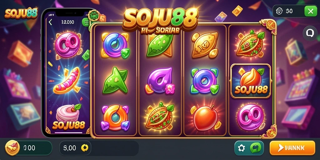 Tampilan permainan slot yang menakjubkan dan penuh warna.