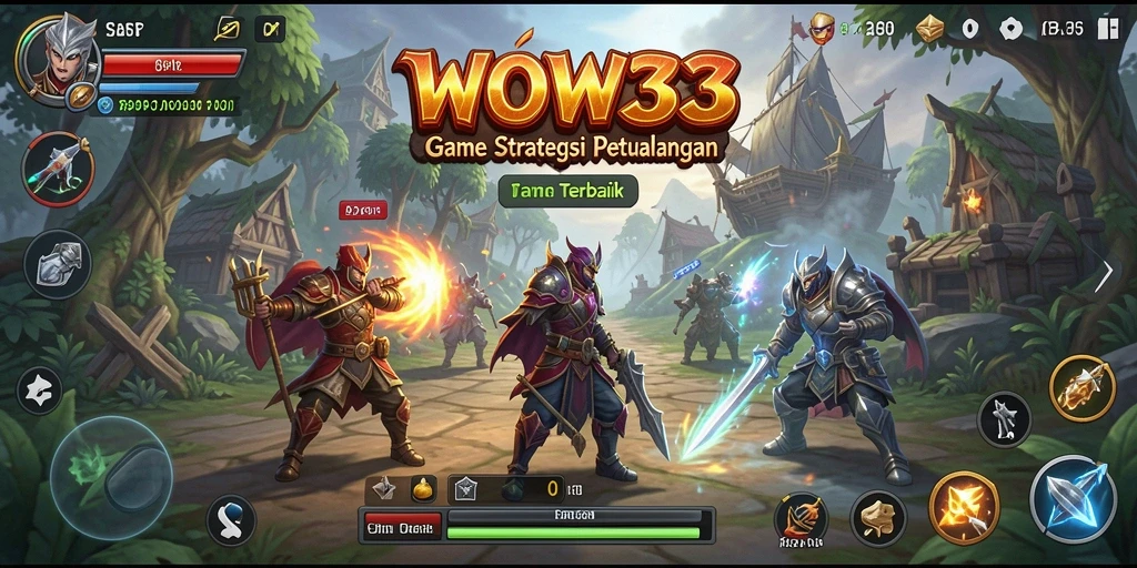 Tampilan gameplay yang menawan dari WOW33 dengan strategi SLG.